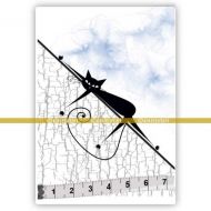 Cat 03 (SOLO003) Single Unmounted Rubber Stamp by Katzelkraft