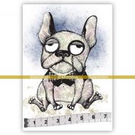 Holmy Dog (SOLO083) Single Unmounted Rubber Stamp by Katzelkraft