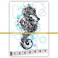 Seahorse (SOLO035) Single Unmounted Rubber Stamp by Katzelkraft