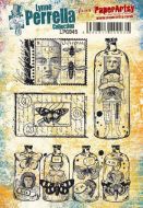 Lynne Perrella Paperartsy A5 Cling Rubber Stamp Set (LPC045)