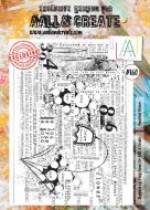 No. 160 Pencilled Flower Aall and Create Stamp Set (A4)