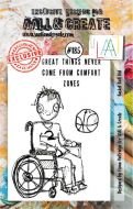 No. 185 Basket Ball Kid Aall and Create Stamp Set (A7)