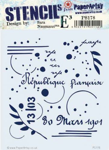 PaperArtsy Regular Stencil (Sara Naumann - PS178)