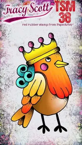 Tracy Scott 38 (TSM38) PaperArtsy credit card sized cling rubber stamp