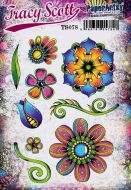 Tracy Scott 78 A5 Cling Rubber Stamp Set (TS078) for PaperArtsy