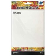 Clear Transparent  *UK ONLY* Tim Holtz Alcohol Ink Dura-Lar 5 inch by 7 inch (10 Pack) TAC81074