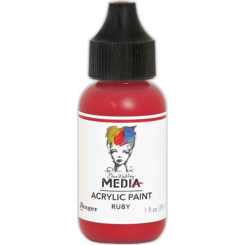 Ruby *GB ONLY* Dina Wakley Media Acrylic Paint 1oz