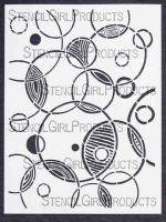 Circle Fun Stencil (L011) designed by Mary Beth Shaw for StencilGirl (9 inch by 12 inch)