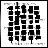 Gridlock Stencil (S921) designed by Seth Apter for StencilGirl (6 inch by 6 inch)