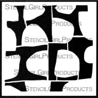 Grout Small Stencil (S896) designed by Mary Beth Shaw for StencilGirl (6 inch by 6 inch)