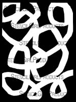 Graffiti 1 Stencil (L983) designed by Jane Monteith for StencilGirl (9 inch by 12 inch)