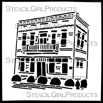 EP 333 Storefront Stencil 6 inch by 6 inch (SA1031) by Kristin Williams for StencilGirl
