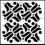 Amsterdam 6 Stencil (S433) designed by Nathalie Kalbach for StencilGirl (6 inch by 6 inch)