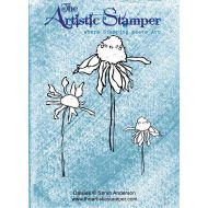 Daisies A5 Rubber Stamp by Sarah Anderson for The Artistic Stamper (cling mounted)