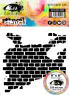 Distressed Brick Stencil by Visible Image (VIS-DBR-03)
