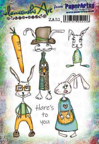 Zinski Art Set Paperartsy A5 Cling Rubber Stamp Set (ZA53)